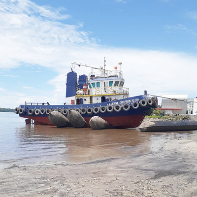 Nave de Marine Airbag For Vessel Barge que pone en marcha el muelle seco