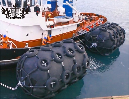 Fender de caucho de Yokohama Fender flotante Fender de tipo neto Fender de caucho marino para atraque de buques