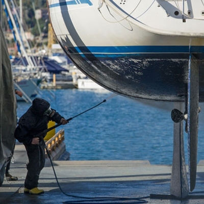 Limpiador de alta presión eléctrico del casco de la nave