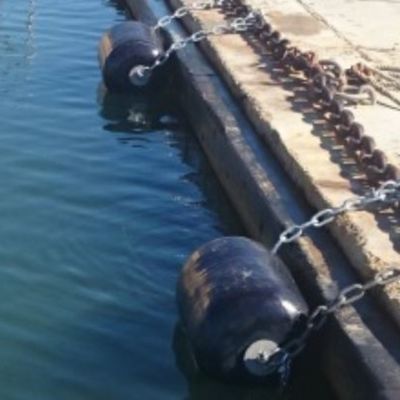 Red del neumático de Marine Floating Colorful Bumper Polyurethane EVA Marine Fender With Chain And