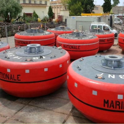 CCS Marine Cylindrical Buoy para energía MooringBuoy de la nave de Bunkering la alta