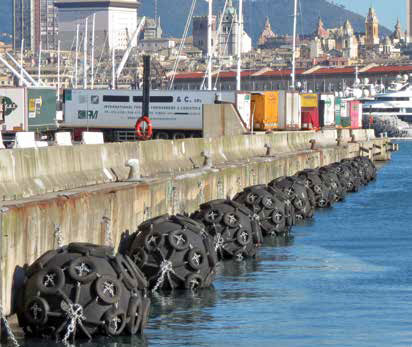 defensa de goma de pesca 50Kpa de la plataforma costera neumática del barco para la nave