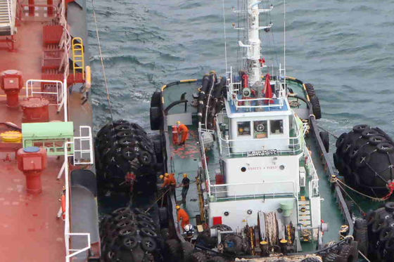 ISO17357 tipo neto defensa de goma neumática buque-buque
