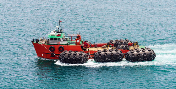 ISO17357 tipo neto defensa de goma neumática buque-buque