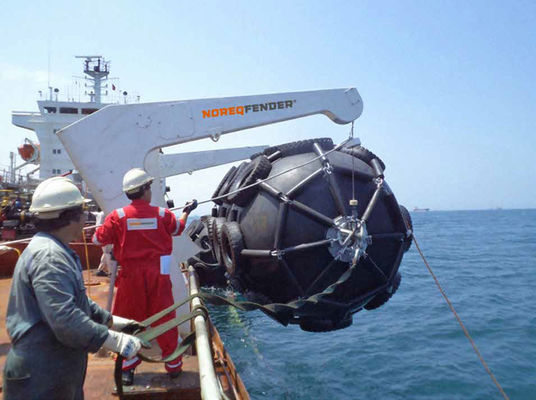 ISO17357 tipo neto defensa de goma neumática buque-buque