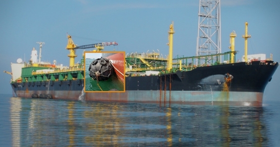 Certificado Marine Fender de goma natural de la BV para el muelle de la nave