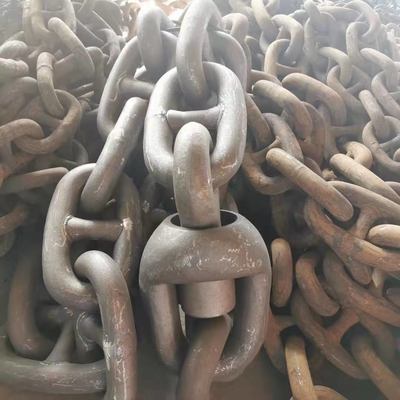 Precio de fábrica Grado marino Enlace soldado y cadena de anclaje para buques