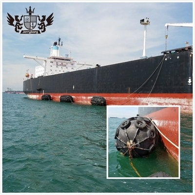 Fender japonés Yokohama Tipo flotante Fender de caucho neumático marino con cadena y neumático