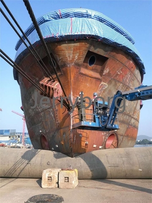 Alta flotabilidad de buques elevación de bolsas de aire nivelador de muelle para contenedores