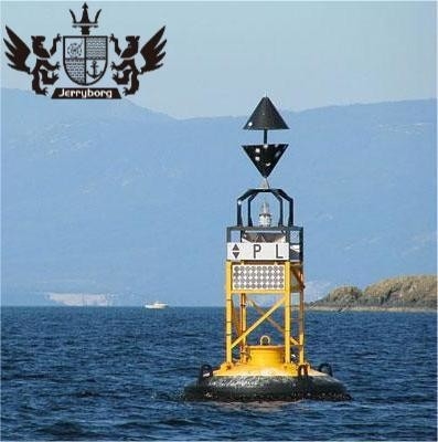 Boia de advertencia de plástico marino de acero Boia flotante de amarre Boia de navegación