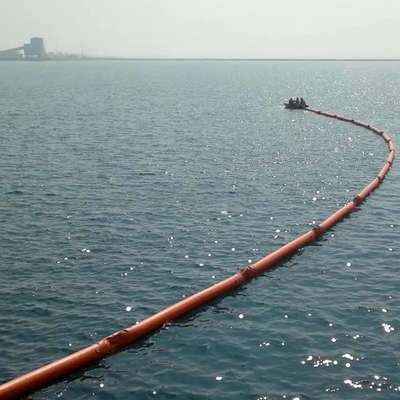 Boom de contención de aceite de goma de espuma de barrera flotante de PVC