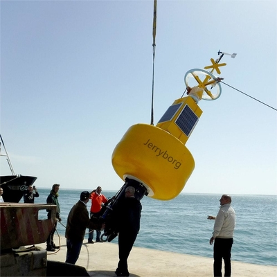 Buyas de navegación marinas de plástico personalizadas de fábrica Buya de marca de mar con luz solar para el océano