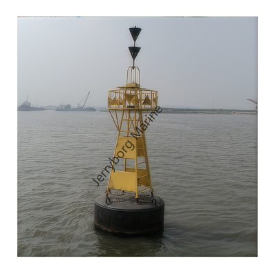 Boia de navegación marina de acero con marcado flotante lateral de canal alto