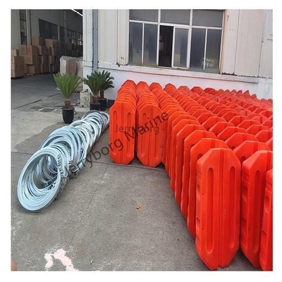 HDPE flotantes depósito de dragado tubería de plástico buey de barrera flotante