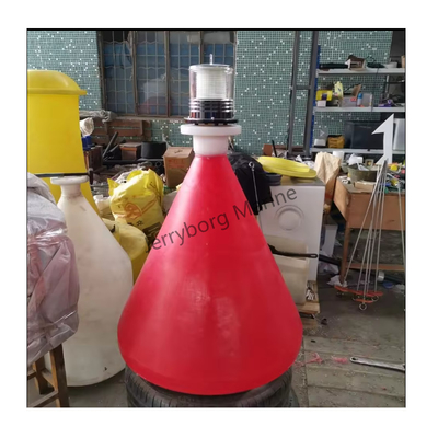 Boia flotante de LLDPE resistente a los rayos UV con luz solar para uso marino