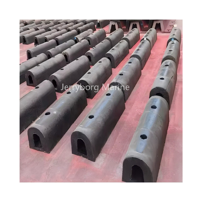 Fenders de caucho de tipo D personalizables para la seguridad de buques y muelles