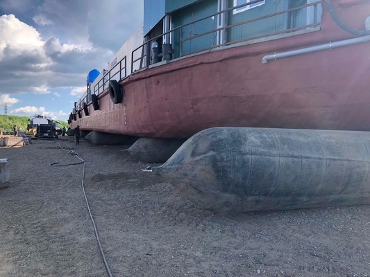 Bolsos flotantes de lanzamiento de Marine Airbag Natural Rubber Roller de la nave el 1.5m*15m