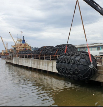 Protección Marine Floating Fender de la nave