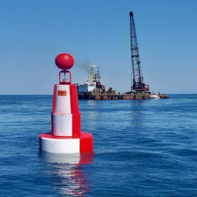 Polietileno resistente a los choques que flota a Marine Marker Buoy