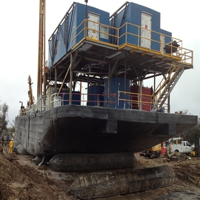 Saco hinchable de lanzamiento de Ring Cylindrical Marine Rubber Ship del tirón
