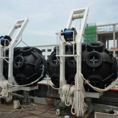 Tipo flotante diámetro de Marine Yokohama Pneumatic Fender los 4.5m