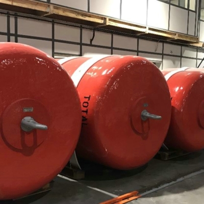 BV Marine Cylindrical Buoy para la gran boya del poliuretano de la elasticidad del barco