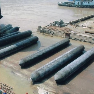 Saco hinchable de lanzamiento del barco del cuerpo cilíndrico de la capacidad de Marine Rubber Airbag Big Carrying