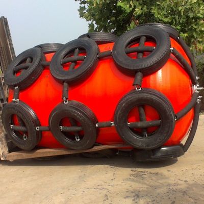 Red del neumático de Marine Floating Colorful Bumper Polyurethane EVA Marine Fender With Chain And