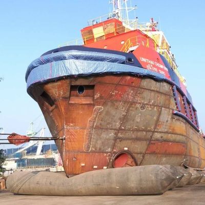 nave del 1.2m*12m que lanza a Marine Rubber Airbags inflable