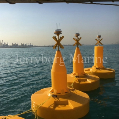 Boya marina flotante de la navegación del HDPE del tamaño de la boya del marcador de encargo de la advertencia de seguridad