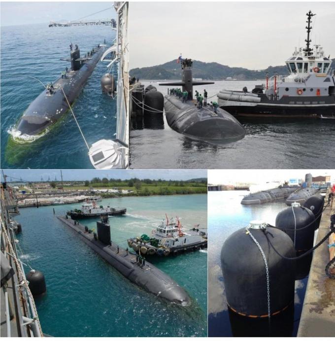 Defensa de goma neumática hidráulica 9 del submarino eléctrico de Yokohama de la marina de guerra de los E.E.U.U.