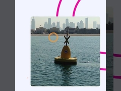 Boia de advertencia de plástico marino de acero Boia flotante de amarre Boia de navegación